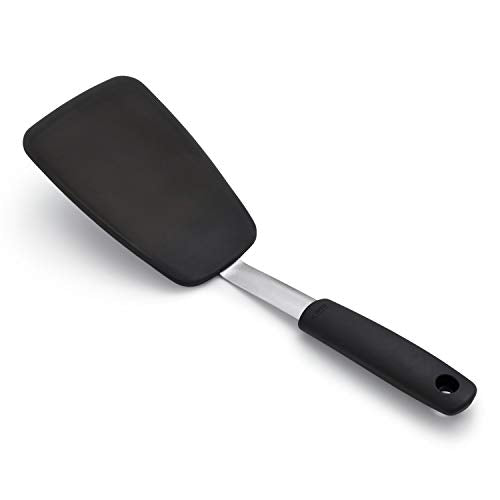 OXO Good Grips Ground Meat Chopper & Good Grips Large Silicone Flexible Turner, Stainless Steel