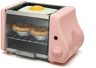  MBJ Bread Maker Multifunctional Mini Electric Oven Grill Omelette Omelette Skillet Breakfast Maker Toaster (Color : Pink)