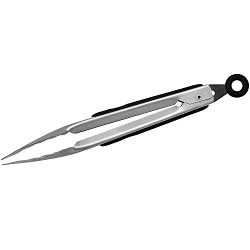  Et Of 9-inch And 12-inch Stainless Steel Kitchen Tongs With Locking, Metal Cooking Tongs With Non-Slip Grip,Perfect For Grilling, Barbecue (BBQ) And More (9" & 12")