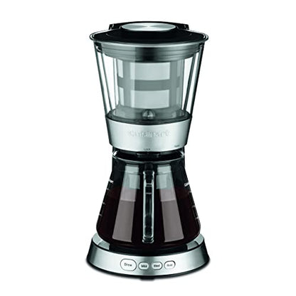 Cuisinart DCB-10P1 Automatic Cold Brew Coffeemaker With 7-Cup Glass Carafe, Black/Stainless