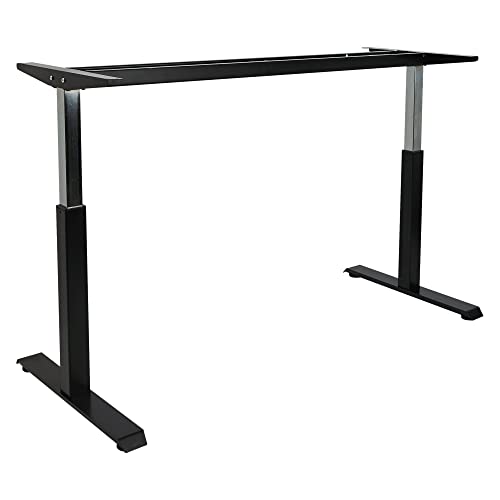  Alera ALEHTPN1B AdaptivErgo 26.18 In. 39.57 In. Pneumatic Height-Adjustable Table Base - Black
