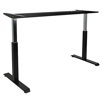  Alera ALEHTPN1B AdaptivErgo 26.18 In. 39.57 In. Pneumatic Height-Adjustable Table Base - Black
