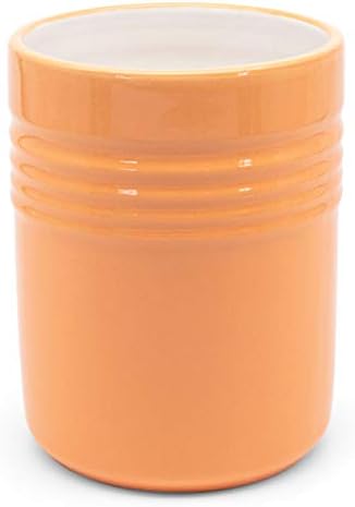  Kook Ceramic Utensil Crock For Kitchen Counter, Utensil Holder, Heavy & Stable Caddy, Countertop Organizer, For Spoons, Spatulas, 5.3”, Dishwasher Safe (Teal)