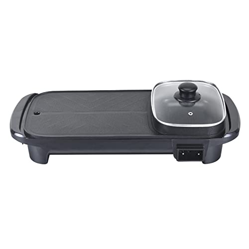  ALONCEtg Stockpots Multi Functional Hot Pot, Electric Hot Pot, Household Barbecue Pot, Electric Barbecue Pan, Non Stick Electric Barbecue Pan