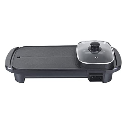  ALONCEtg Stockpots Multi Functional Hot Pot, Electric Hot Pot, Household Barbecue Pot, Electric Barbecue Pan, Non Stick Electric Barbecue Pan