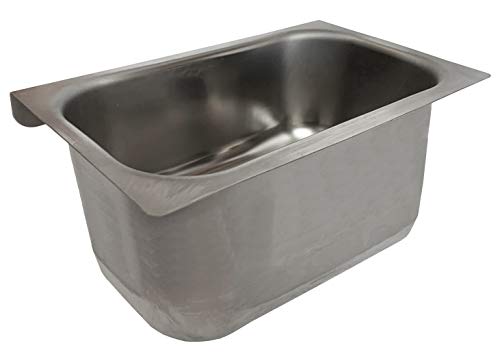  Commercial Kitchen Restaurant Duty Canopy Hood Grease Cup- Removable Keyhole Mount 4” Deep (Large Capacity Grease Cup)