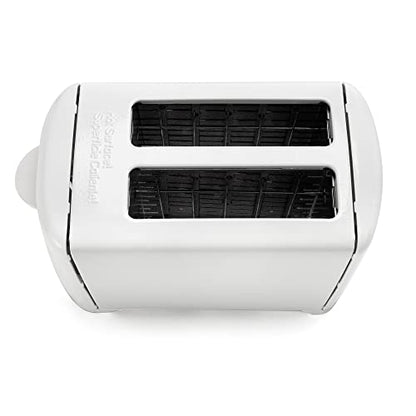  2-Slice Toaster With Shade Control, Slide-Out Crumb Tray, Auto-Shutoff, Toast Lift, White