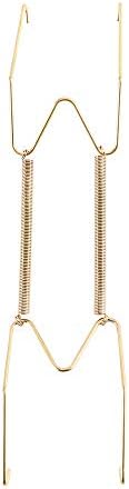  Wall Dish Spring Holder Dismountable Securing Clip Fixed Home Decor Wall Display Golden Dish Decoration Crafts 6/7/8/10/12/14/16 Inch(10 Inch)