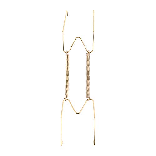  Wall Dish Spring Holder Dismountable Securing Clip Fixed Home Decor Wall Display Golden Dish Decoration Crafts 6/7/8/10/12/14/16 Inch(10 Inch)