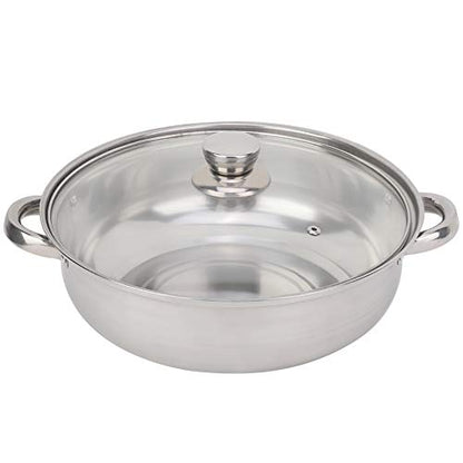  2-Layer Steamer Pot, Steaming Compartment Food Grade Stainless Steel Material Pot Cooker Stainless Steel Cookware For Kitchen