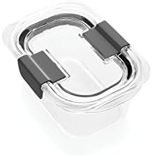 Rubbermaid Brilliance Food Storage Container, Large, 9.6 Cup, Clear 2024351