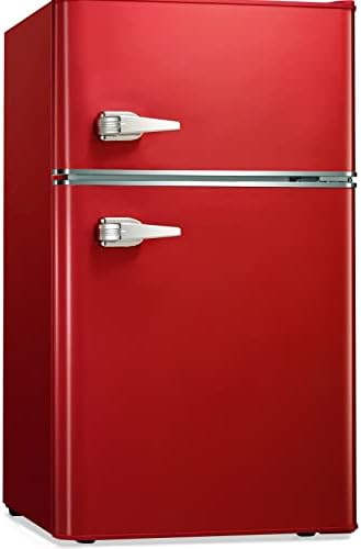  Compact Refrigerator Mini Fridge For Beverage, Ice Cream, Vegetable, Fruit, 1.7 Cu. Ft., Freezer With Drip Tray, Bottle Racks And Defrost Button, Great For Bedroom, Office, Garage, Dorm, Green
