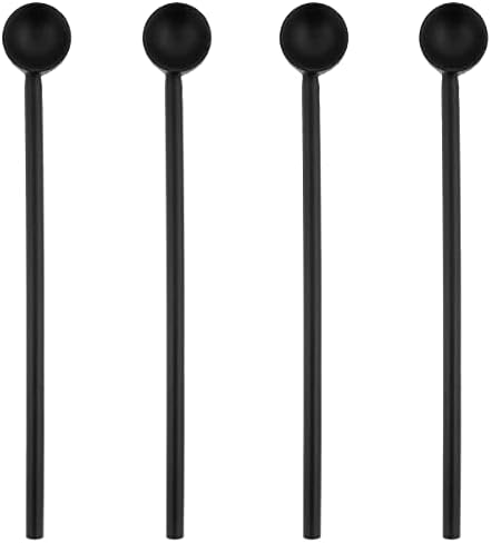 Karma Long Handle Tasting Spoons Set - Long Handle Spoons For Cooking - Wood Kitchen Utensils - Wood - Set Of 4