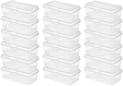  18058606 Large Flip Top, Clear, 6-Pack
