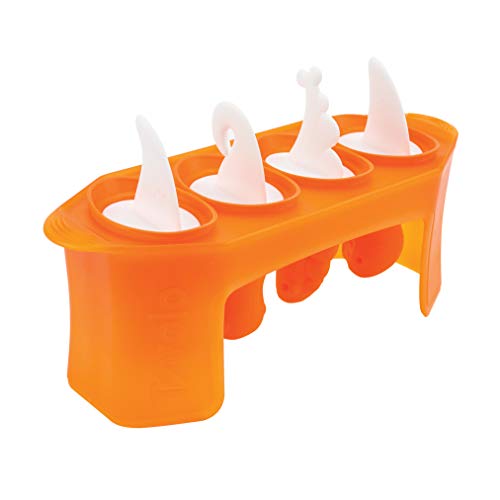  Dino Popsicle Molds (Set Of 4) - Mess-Free Silicone Ice Pops For Homemade Freezer Snacks / Dishwasher-Safe, BPA-Free