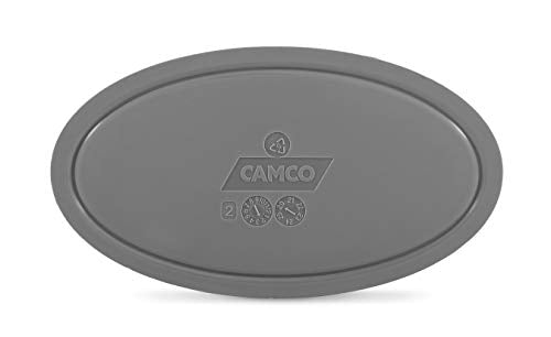 Camco 43513 Countertop Utensil Drainer - Perfect For Storing And Drying Eating Utensils, Sponges, Brushes And Soap - Includes A Perforated Drainer And Base To Keep Countertops Dry, White