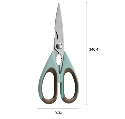  Kitchen Shears, Premium Stainless Steel Chicken Bone Scissors With Blade Protect Cover, Comfort Grip Heavy Duty Culinary Scissors Bottle Opener, For Cut Meat/Vegetable/Herb/Poultry Bone/Fruit/Nut