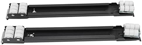  Heavy Duty Appliance Rollers, Universal Wheel Base Detachable Portable Easy To Move Easy To Use Refrigerator Appliance Rollers 24 Wheels For Dryers(Black)