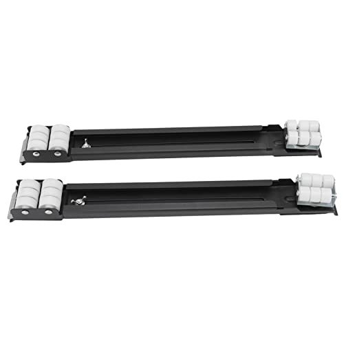  Heavy Duty Appliance Rollers, Universal Wheel Base Detachable Portable Easy To Move Easy To Use Refrigerator Appliance Rollers 24 Wheels For Dryers(Black)