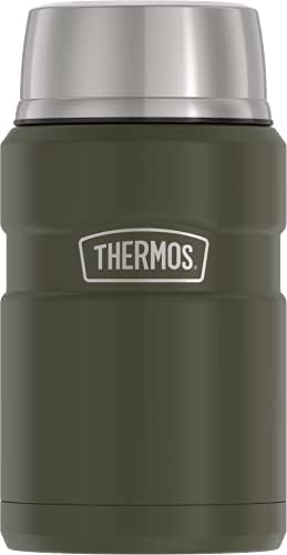 Thermos Stainless King Vacuum-Insulated Food Jar, 24 Ounce, Matte Steel