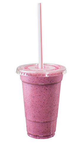  [300] Box Of Individually Paper Wrapped Milkshake Straws, Straight 8.25" Long, Sturdy And Disposable Plastic Straws.