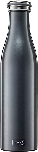 Lurch Urch Germany Thermal Bottle For Hot And Cold Drinks Made Of Double-Walled Stainless Steel (Pearl Blue, 25, Oz. | 0.75l)