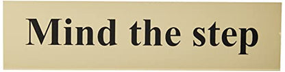  Scan Mind The Step - Polished Brass Effect 200 X 50Mm