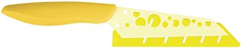  / 4.5" Cheese Knife With Sheath, Colorful Knife, Swiss-Cheese-Holes In Blade Prevent Sticking, Fun Cheese Knives