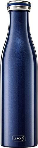Lurch Urch Germany Thermal Bottle For Hot And Cold Drinks Made Of Double-Walled Stainless Steel (Pearl Blue, 25, Oz. | 0.75l)