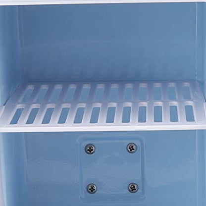  Mini Fridge, 4 Liter ABS Partition Detachable Portable Cooler And Warmer Car Fridge Personal Refrigerator For Skin Care, Cosmetics, Beverage, Food, Great For Bedroom, Office, Car, Dorm(Pink)
