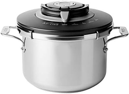  PC8 Precision Stainless Steel Pressure Cooker Cookware, 8.4-Quart, Silver