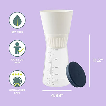  Chef'n Nut Milk Maker, Recipes Included, Blue