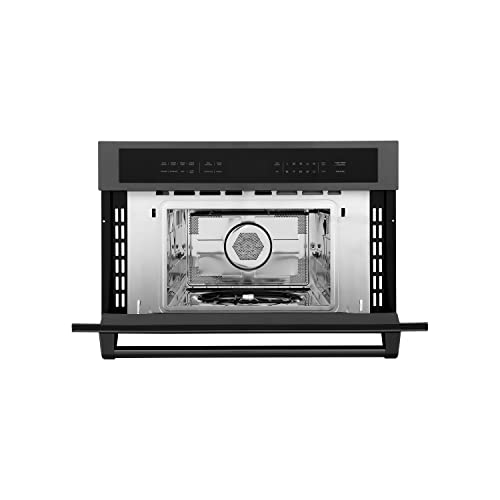  INE 30" 1.6 Cu Ft. Built-in Convection Microwave Oven In Black Stainless Steel With Speed And Sensor Cooking (MWO-30-BS)