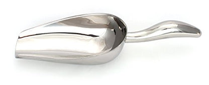  12 Oz Stainless Steel Scoop, 10” L X 3.3” W | For Ice, Dog & Cat Food, Popcorn, Coffee, Candy, Sugar, Flour, Dry Goods, Etc.