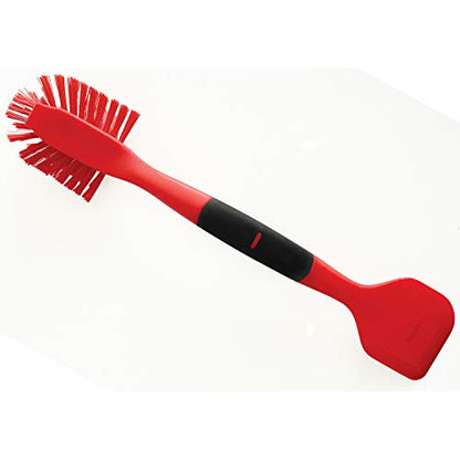  1088R Scrub Brush/Scraper, Red, 13-inch
