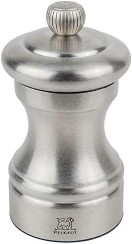 Peugeot Bistro Chef Salt Mill, 10cm/4", Stainless Steel