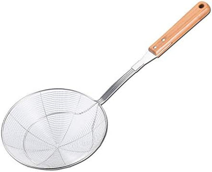  Enta Kitchen 7 Inch Fine Mesh Strainers, Premium Stainless Steel Colanders And Sifters For Baking, With Reinforced Frame And Sturdy Heat Resistant Wooden Handle, Perfect For Sift, Strain,Fried Food