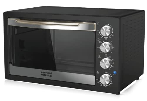  Mported 42 Litre Oven Toaster Griller, Convection, Dual Thermostat, 120M Timer & Toughned Glass Door, Inner Light -Ami-Otg-42Ldx 12 In 42 Litre Black