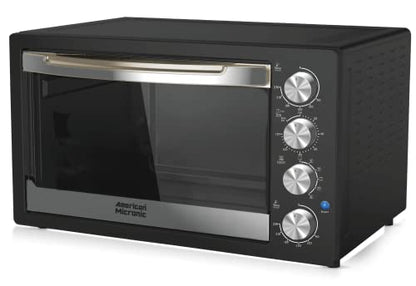  Mported 42 Litre Oven Toaster Griller, Convection, Dual Thermostat, 120M Timer & Toughned Glass Door, Inner Light -Ami-Otg-42Ldx 12 In 42 Litre Black