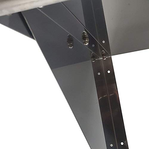  Metal Shelf | Stainless Steel Wall Mount NSF Shelving For Commercial Restaurant, Kitchen, Laundry Room, Food Truck