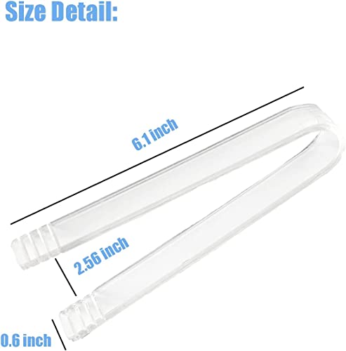  6 Packs Of Plastic Buffet Serving Tongs,6.3 Inch Mini Clear Tongs For Appetizers,Serving Food,Ice Cube,Tea,Coffee Party And Jars.
