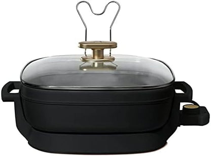 GENERIC 5-in-1 Electric Expandable Skillet, White Icing, Up To 7 QT
