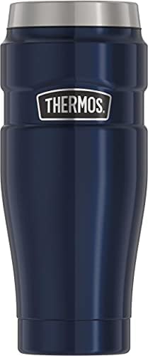 Thermos Stainless King Vacuum-Insulated Travel Tumbler, 16 Ounce, White