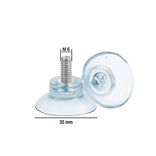  Love Shops - Rubber Strong Suction Cup Replacements For Glass Table Tops With M6 Screw（10 PCS）