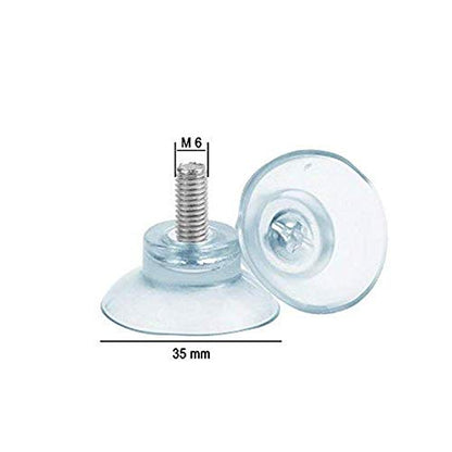  Love Shops - Rubber Strong Suction Cup Replacements For Glass Table Tops With M6 Screw（10 PCS）