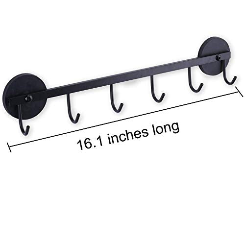  6 Hooks Magnetic Utensil Holder Untensil Rack Tool Hanger Organizer For Refrigerator, Metal Cabinet, Metal Stove, Grill, BBQ