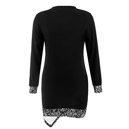 Womens Causal Loose Crewneck Fall Loose Tops Christmas Print Long Sleeve Plus Size Sweatshirts Pullover Top Streetwear