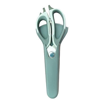  Kitchen Scissors Multipurpose Scissors For Meat, Vegetables & Herbs - Stainless Steel Sharp Utility Food Scissors With Magnetic Sheath Removable Cooking Scissors Chicken(Grey)