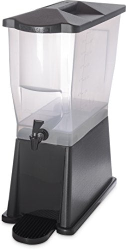  1085203 TrimLine Clear Economy Single Base Beverage Dispenser, 3 Gal Capacity, Black