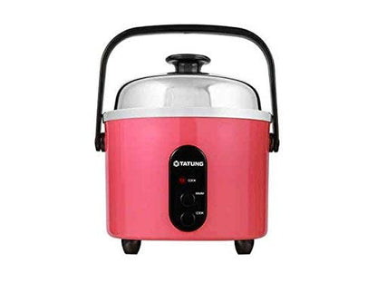  ATUNG Indirect Multi-Functional Mini Rice Cooker, Steamer And Warmer, Peach Red, 3-Cup Uncooked/ 6-Cup Cooked, TAC-3ASF-1 (Peach Red)